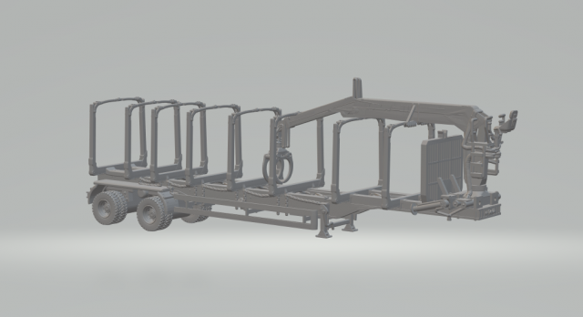 Wood transfer trailer v2 Modèles 3D en vedette .c4d .max .obj .3ds .fbx .stl .blend 