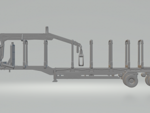 Wood transfer trailer v2 Modèles 3D en vedette