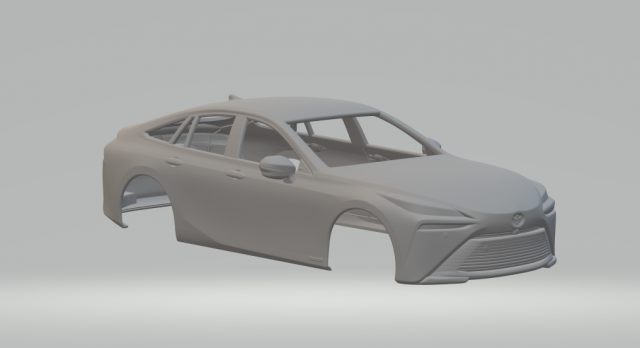 Toyota Mirai Model Cetak 3D .c4d .max .obj .3ds .fbx .stl .blend