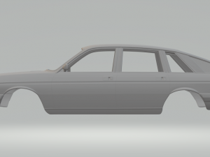Lancia gamma berlina 3D-printmodel