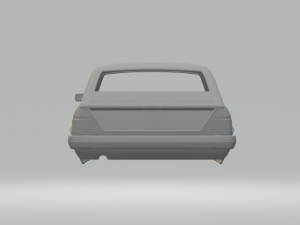 Lancia gamma berlina 3D-printmodel
