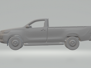 TOYOTA HILUX SINGLE CAB 3D 打印模型