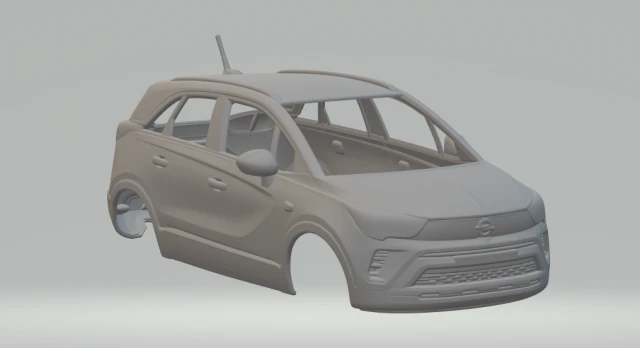 Opel crossland 3D Print Model .c4d .max .obj .3ds .fbx .stl .blend 