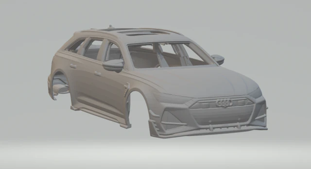 Audi rs6 avant 3D Print Model .c4d .max .obj .3ds .fbx .stl .blend 