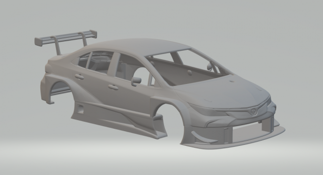 Toyota corolla supertc 3D प्रिंट मॉडल .c4d .max .obj .3ds .fbx .stl .blend 