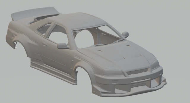 Nissan skyline CUSTOM 3D Print Model .c4d .max .obj .3ds .fbx .stl .blend 