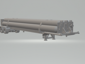 Tube trailer 3D Print Model