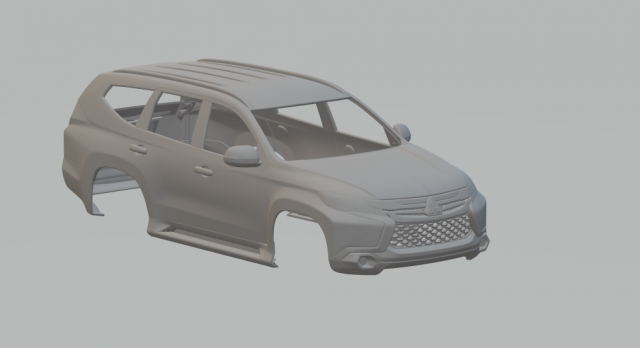 Mitsubishi pajero 3D 打印模型 .c4d .max .obj .3ds .fbx .stl .blend 