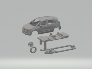 Opel crossland kit slot car 3D-Druckmodell