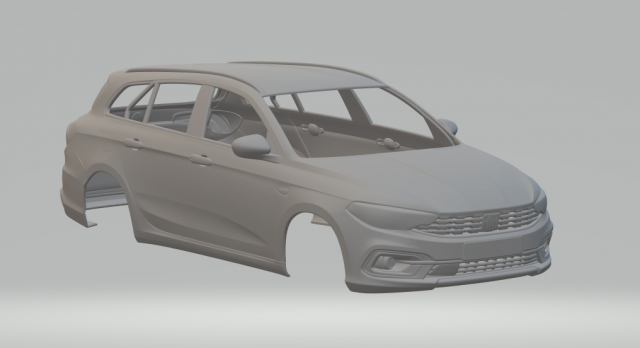 FIAT TIPO BODY Model Cetak 3D .c4d .max .obj .3ds .fbx .stl .blend