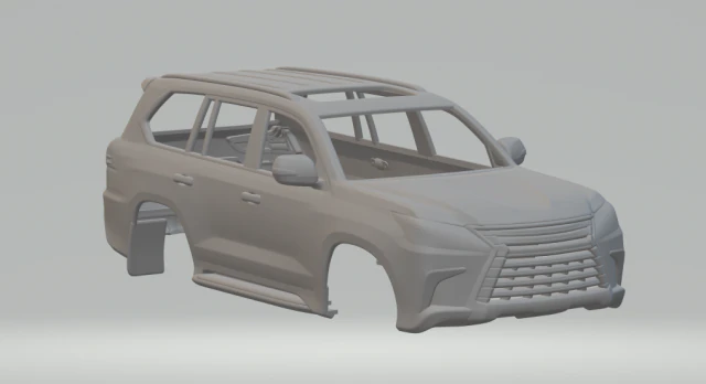 Lexus lx 3D Print Model .c4d .max .obj .3ds .fbx .stl .blend 