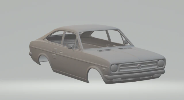 Datsun 1200 3D Print Model .c4d .max .obj .3ds .fbx .stl .blend