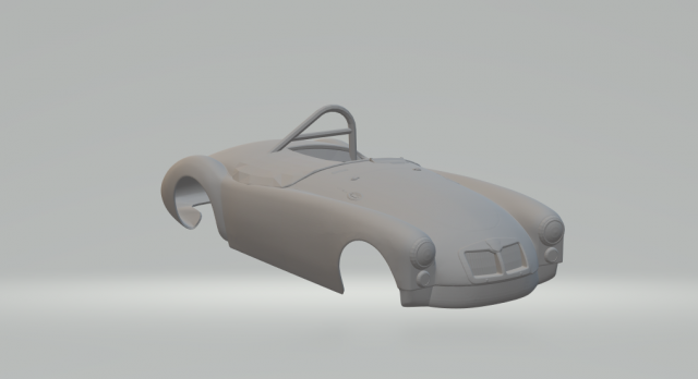 Mg race car 3Dプリントモデル .c4d .max .obj .3ds .fbx .stl .blend 