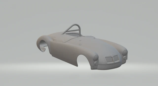 Mg race car 3D Print Model .c4d .max .obj .3ds .fbx .stl .blend 