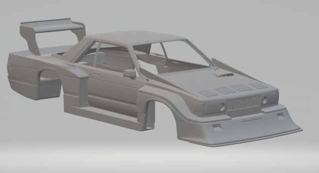 Nissan Bluebird Super Silhouette Modelo de Impressão 3D .c4d .max .obj .3ds .fbx .stl .blend 
