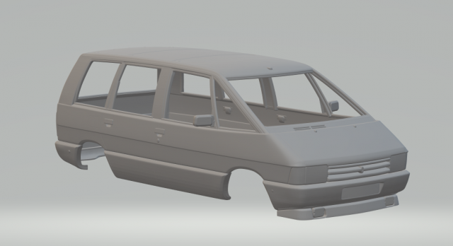 Renault espace 1984 3D 프린트 모델 .c4d .max .obj .3ds .fbx .stl .blend 