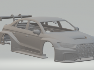 Audi rs3 sedan race car 3Dプリントモデル