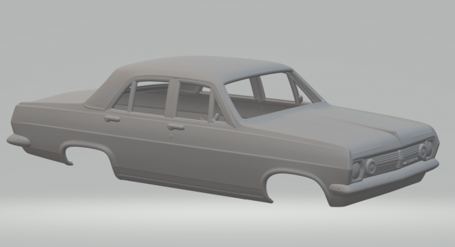 Holden hr sedan body 3D Print Model .c4d .max .obj .3ds .fbx .stl .blend 