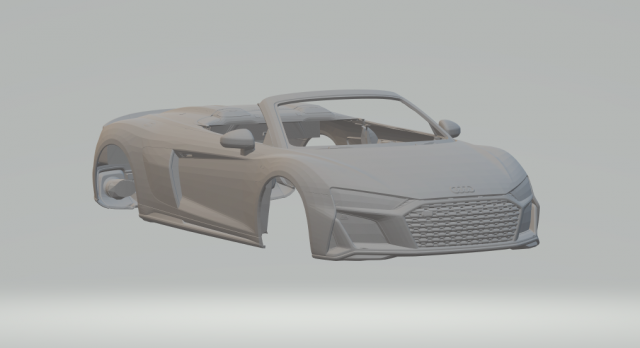 Audi r8 spyder 2020 Modèles 3D en vedette .c4d .max .obj .3ds .fbx .stl .blend 