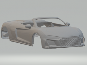 Audi r8 spyder 2020 3Dプリントモデル