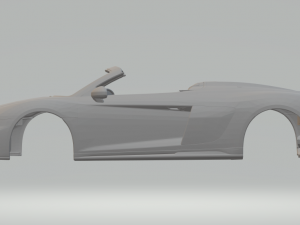 Audi r8 spyder 2020 Modèles 3D en vedette