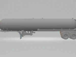TRAILER TANK 2 AXLES 3D Print Model