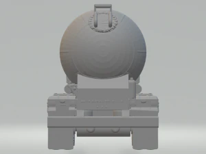 TRAILER TANK 2 AXLES 3D Print Model
