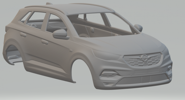 Opel Grandland X Modèles 3D en vedette .c4d .max .obj .3ds .fbx .stl .blend 