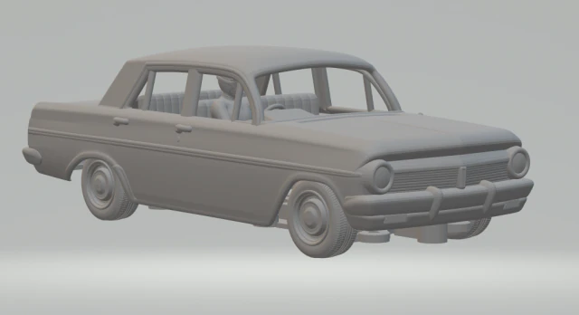 Holden special sedan 64 3D Print Model .c4d .max .obj .3ds .fbx .stl .blend