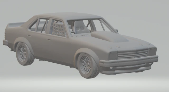 HOLDEN TORANA RACE CAR KIT 3D Print Model .c4d .max .obj .3ds .fbx .stl .blend 