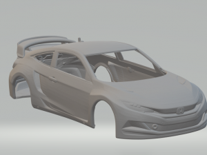 Honda civic rally car Modelo de impresión 3D