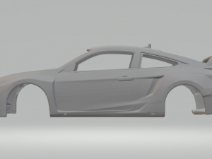 Honda civic rally car 3D 打印模型