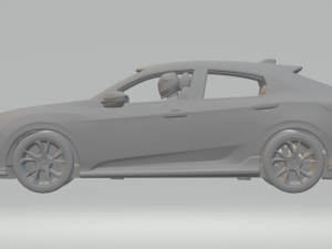 Honda civic 2017 kit 3D प्रिंट मॉडल