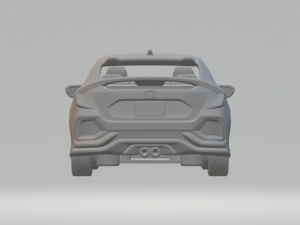 Honda civic 2017 kit 3D प्रिंट मॉडल