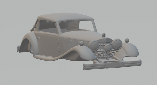 1934 mercedes benz 380 cabriolet a Modèles 3D en vedette .c4d .max .obj .3ds .fbx .stl .blend 