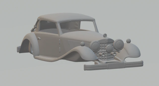 1934 mercedes benz 380 cabriolet a 3D Print Model .c4d .max .obj .3ds .fbx .stl .blend 