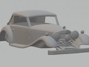 1934 mercedes benz 380 cabriolet a 3Dプリントモデル