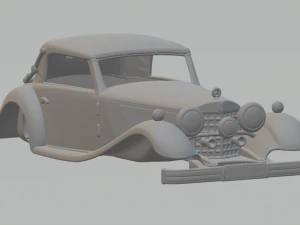 1934 Mercedes Benz 380 Cabriolet A Modèles 3D en vedette
