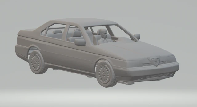 Alfa romeo 164 kit 3D Print Model .c4d .max .obj .3ds .fbx .stl .blend 