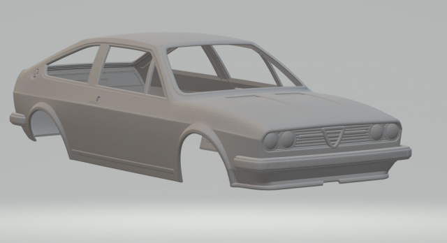 Alfa romeo sprint 3D Print Model .c4d .max .obj .3ds .fbx .stl .blend 