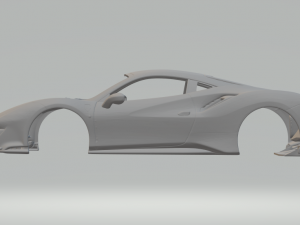 Ferrari 488 pista 3D Print Model