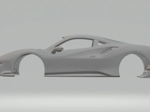 Ferrari 488 pista 3D Print Model