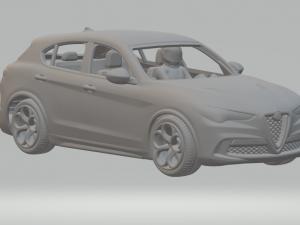 ALFA ROMEO STELVIO QUADRIFOGLIO 3D Print Model