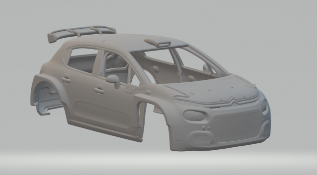 Citroen c3 rally car Modèles 3D en vedette .c4d .max .obj .3ds .fbx .stl .blend 