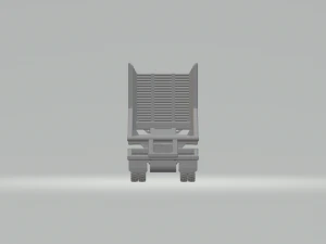 2 AXLE WOOD TRAILER 3D Print Model