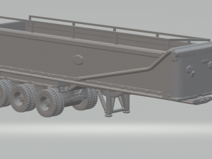 ALUMINUM DUMPER TRAILER 3AXLES Model Cetak 3D