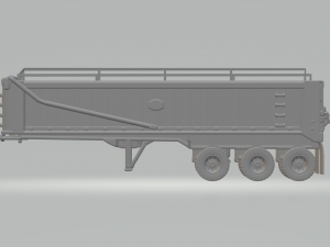 ALUMINUM DUMPER TRAILER 3AXLES 3D Принт Модель