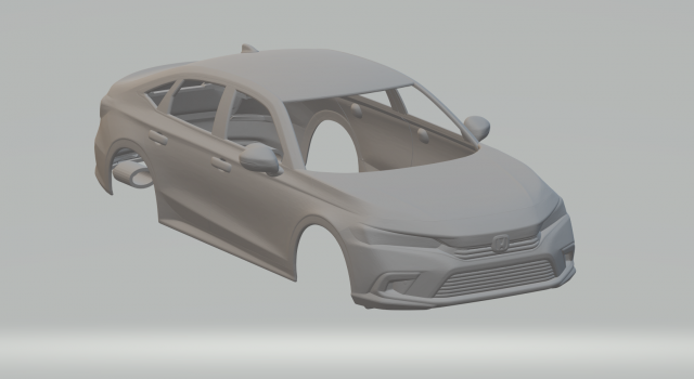 Hodna civic cn 3D Принт Модель .c4d .max .obj .3ds .fbx .stl .blend 