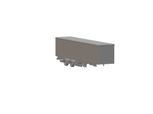TRAILER BOX 2 SPACED AXLES 3Dプリントモデル