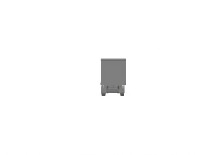 TRAILER BOX 2 SPACED AXLES 3D Print Model